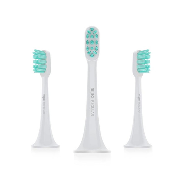 3 PCS Original Xiaomi Mijia Regular Replacement Brush Heads for Xiaomi Ultrasonic Electric Toothbrush (HC6109)