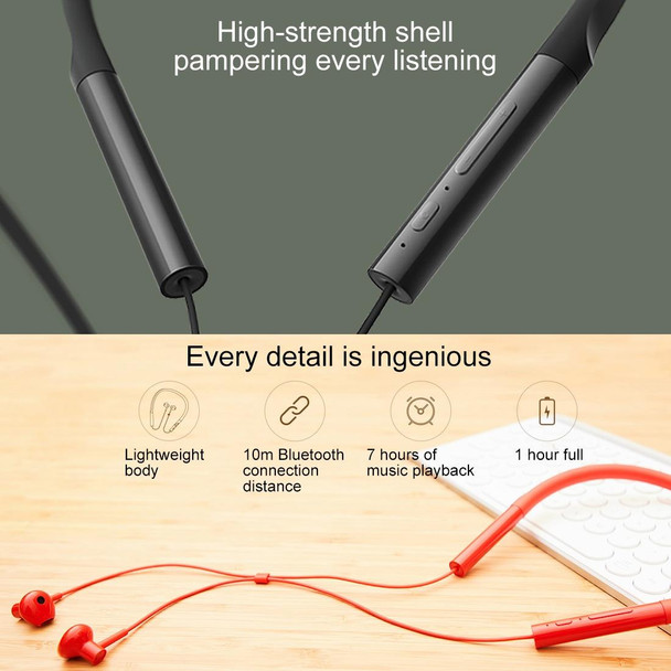 Original Xiaomi Bluetooth 4.2 Neck-mounted Earphones for iPhone & Android Smart Phones or Other Bluetooth Audio Devices(Black)