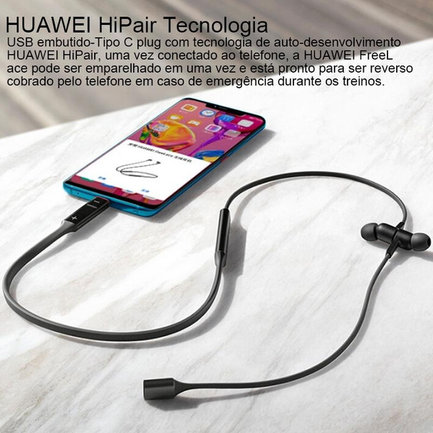 Original Huawei FreeLace CM70-C Bluetooth 5.0 Waterproof Hanging Neck Sports In-ear Bluetooth Headset(Purple)