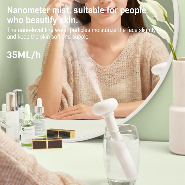 Original Xiaomi JISULIFE Portable Desktop USB Mini Silent Doughnut Humidifier,Upgraded Version(White)