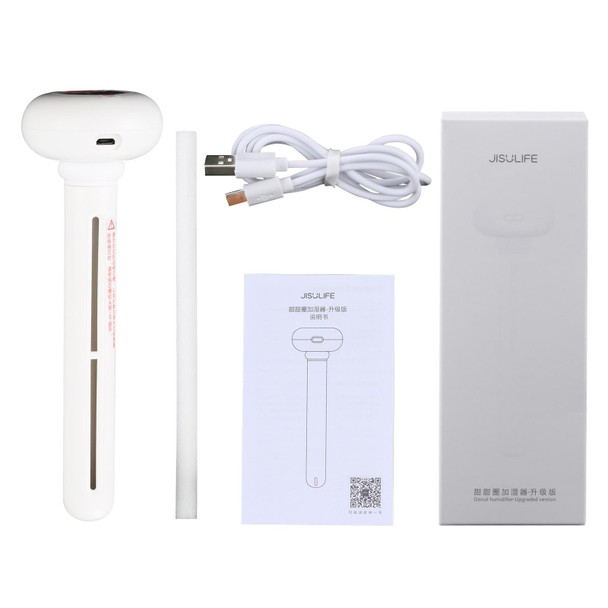 Original Xiaomi JISULIFE Portable Desktop USB Mini Silent Doughnut Humidifier,Upgraded Version(White)