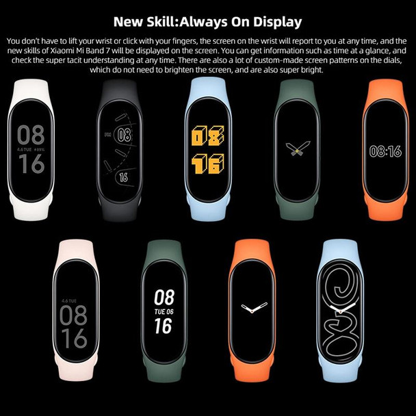 Original Xiaomi Mi Band 7 Smart Watch, 1.62 inch AMOLED Screen, Support Blood Oxygen Monitoring / 120 Sport Modes / 15-days Battery Life(Blue)