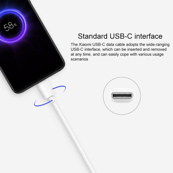 Original Xiaomi Youpin ZMI Type-C / USB-C Charging Cable, Regular Version, Length: 1m(Black)