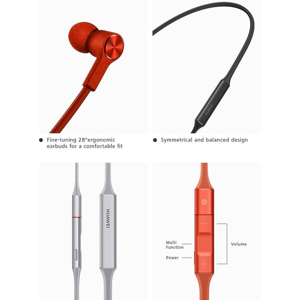 Original Huawei FreeLace CM70-C Bluetooth 5.0 Waterproof Hanging Neck Sports In-ear Bluetooth Headset(Orange)