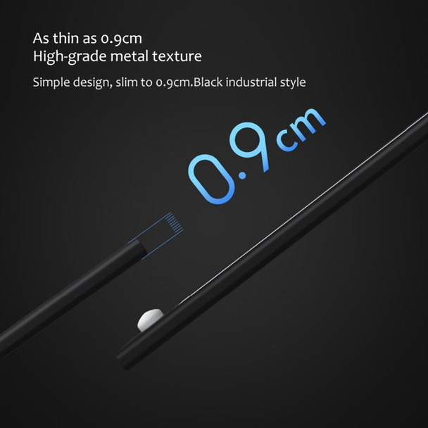 40cm Original Xiaomi Youpin YEELIGHT LED Smart Human Motion Sensor Light Bar Rechargeable Wardrobe Cabinet Corridor Wall Lamps(Black)