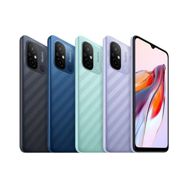 Xiaomi Redmi 12C, 50MP Camera, 4GB+128GB, 5000mAh Battery, Face ID & Fingerprint Identification, 6.71 inch MIUI 13 MediaTek Helio G85 Octa Core up to 2.0GHz, Network: 4G, Dual SIM, Not Support Google Play(Blue)