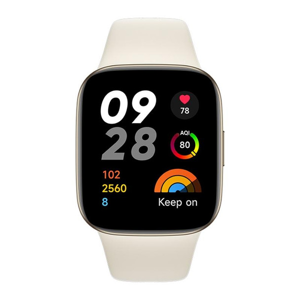 Original Xiaomi Redmi Watch 3, 1.75 inch AMOLED Screen 5 ATM Waterproof, Support Heart Rate Monitor / GPS / 121 Sports Modes (White)