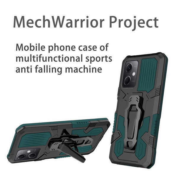 For Xiaomi Redmi Note 12 4G Global Armor Warrior Shockproof PC + TPU Phone Case(Army Green)