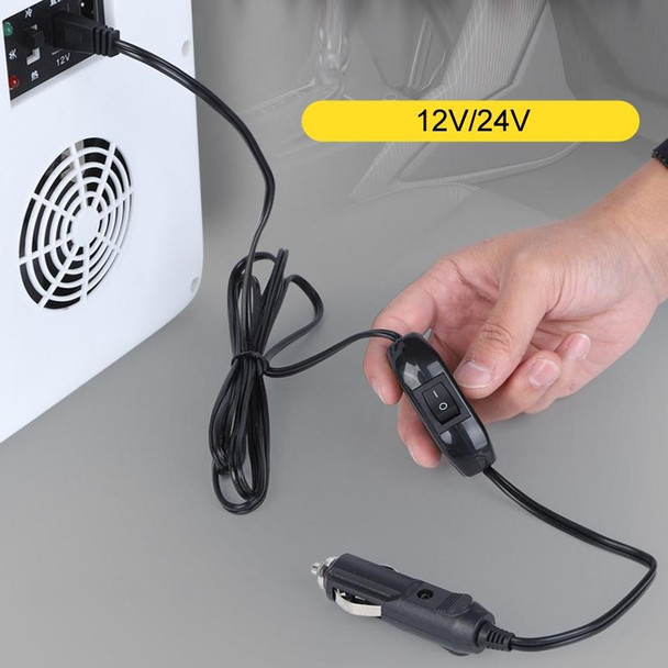 12V/24V Car Refrigerator Cable B Suffix Cigarette Lighter Plug Power Cord, Length: 3m With Switch