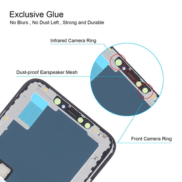 Soft OLED LCD Screen For iPhone XS Max with Digitizer Full Assembly