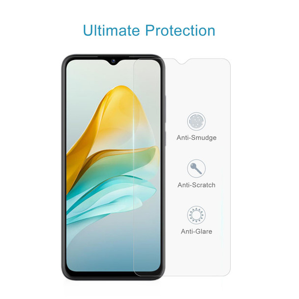 For ZTE Blade A53 50pcs 0.26mm 9H 2.5D Tempered Glass Film