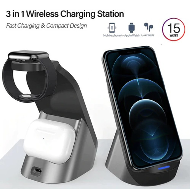 3 In 1 Wireless Charger Station