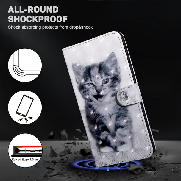 For Xiaomi Redmi Note  12 Pro+ 5G Global 3D Painted Pattern Leather Phone Case(Smile Cat)