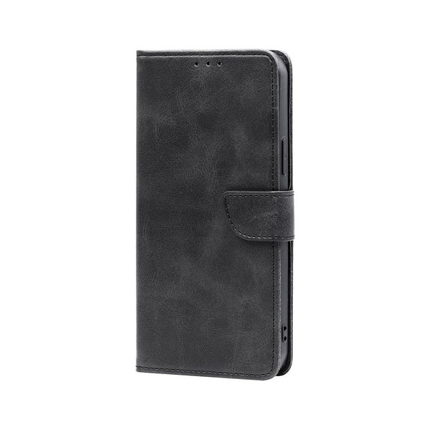 For OPPO A1 5G Calf Texture Buckle Flip Leatherette Phone Case(Black)