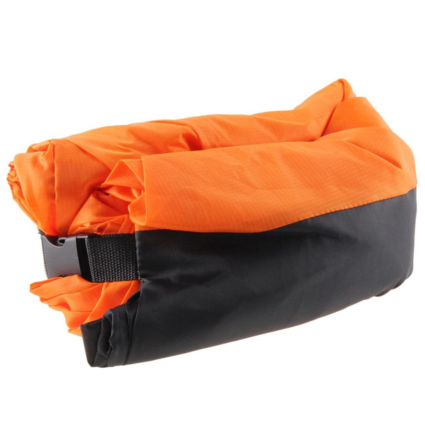 Inflatable Lounger Polyester Fabric Compression Air Bag Sofa for Beach / Travelling / Hospitality / Fishing, Size: 185cm x 75cm x 50cm, Normal Quality(Orange)