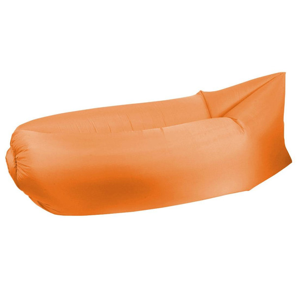 Inflatable Lounger Polyester Fabric Compression Air Bag Sofa for Beach / Travelling / Hospitality / Fishing, Size: 185cm x 75cm x 50cm, Normal Quality(Orange)