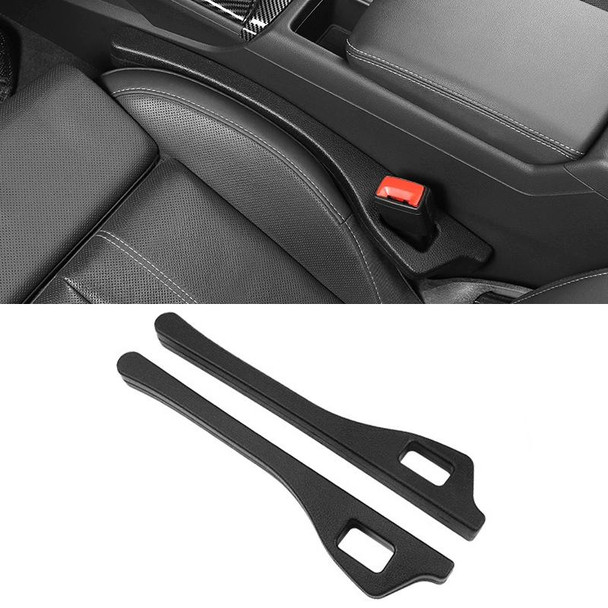 1 Pair Car Seat Gap Bar Car Interior Armrest Box Gap Leak-proof Filler (Black)