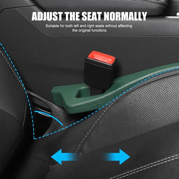 1 Pair Car Seat Gap Bar Car Interior Armrest Box Gap Leak-proof Filler (Black)