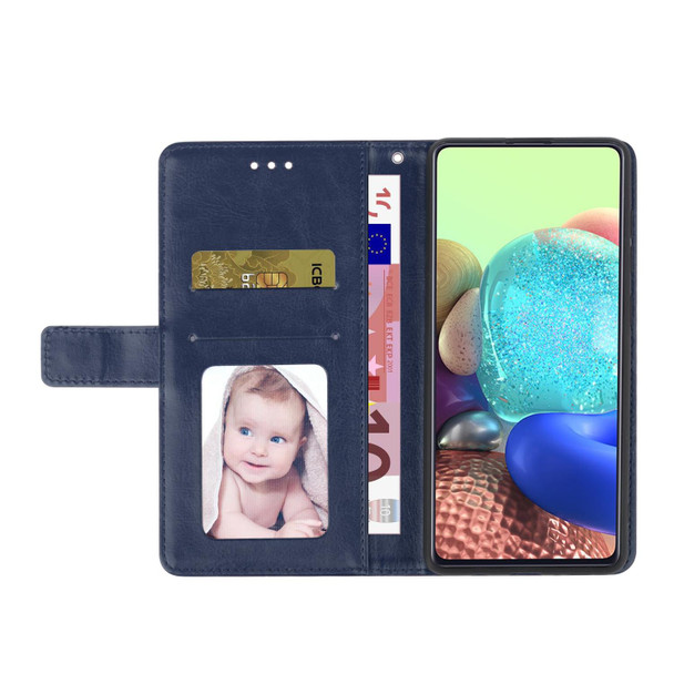 For vivo Y77 5G Global / Y22S 4G Global  HT01 Y-shaped Pattern Flip Leather Phone Case(Blue)