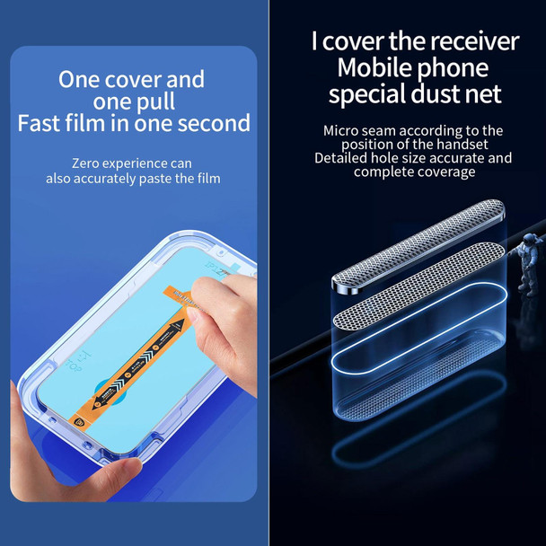 25 PCS Fast Attach Dust-proof Anti-static Tempered Glass Film - iPhone 11 Pro / XS / X