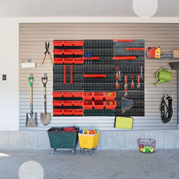DIY-It Tool & Store - Hook Bins & Backboards - 48 Piece