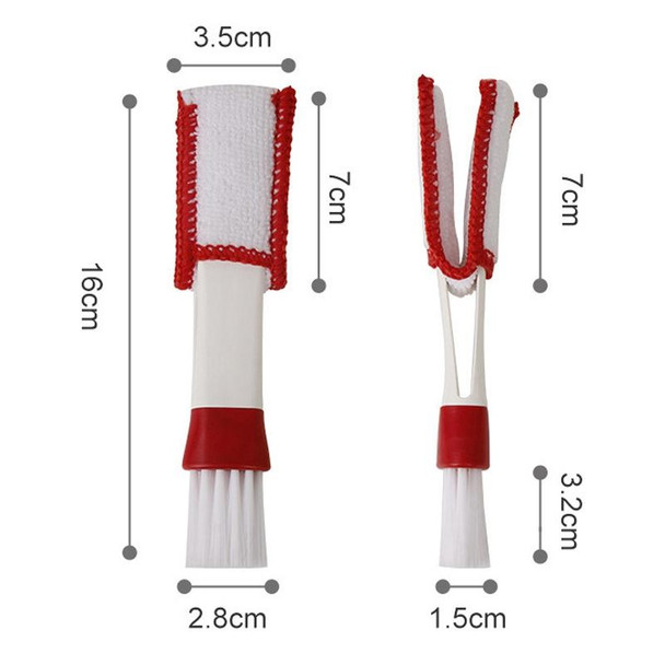 5 PCS Car Wash Brush Soft Hub Multi-Function Dust Removal Tool, Color: Red White Air Outlet Brush
