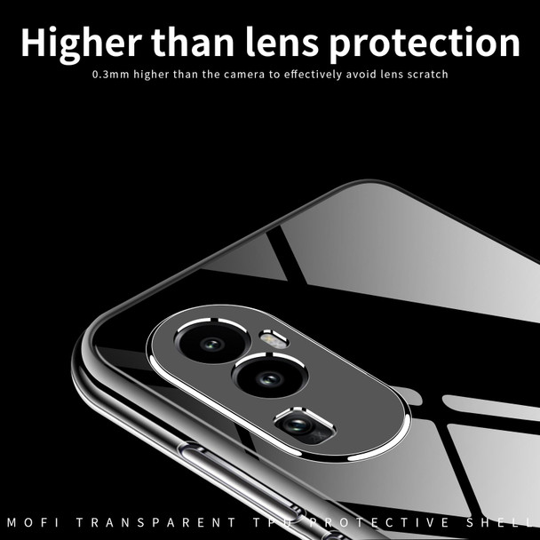 For OPPO Reno10 MOFI Ming Series Transparent Ultra-thin TPU Phone Case(Transparent)