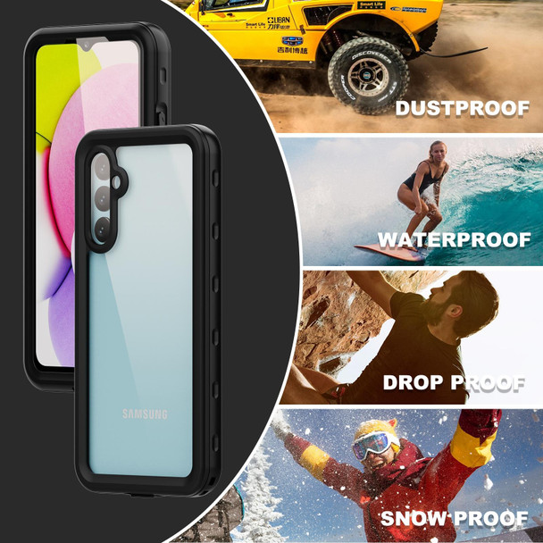 For Samsung Galaxy A34 5G RedPepper IP68 Life Waterproof Phone Case(Black)