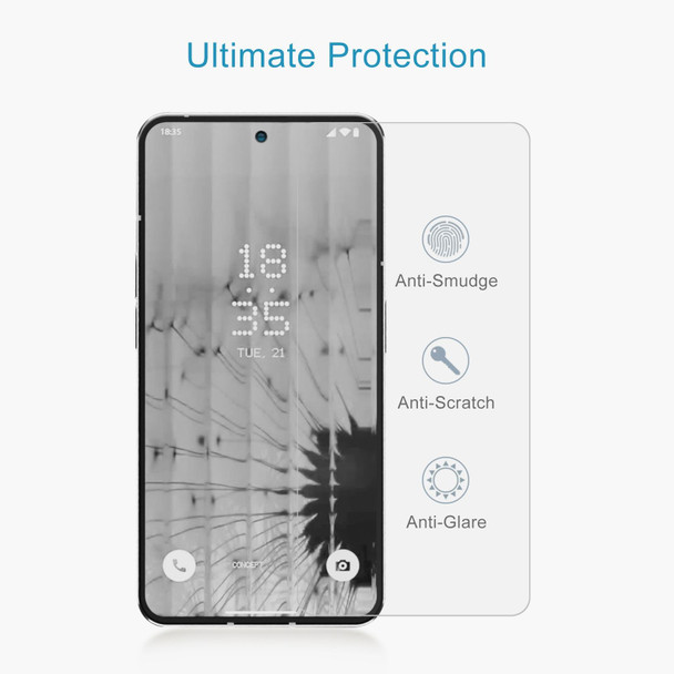 For Nothing Phone 2 50pcs 0.26mm 9H 2.5D Tempered Glass Film