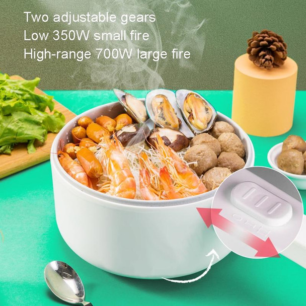 Mechanical Model Single Layer Electric Boiling Pot Household Multifunctional Small Electric Cooker(US Plug)