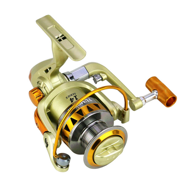 YUMOSHI JF6000 Spinning Fishing Reel 5.2:1 Gear Ratio Metal Spool Saltwater Fishing Tools