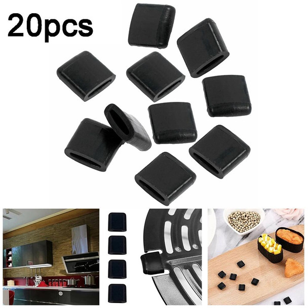 20pcs Air Fryer Rubber Bumpers Air Fryer Tray Rubber Replace Parts Accessories