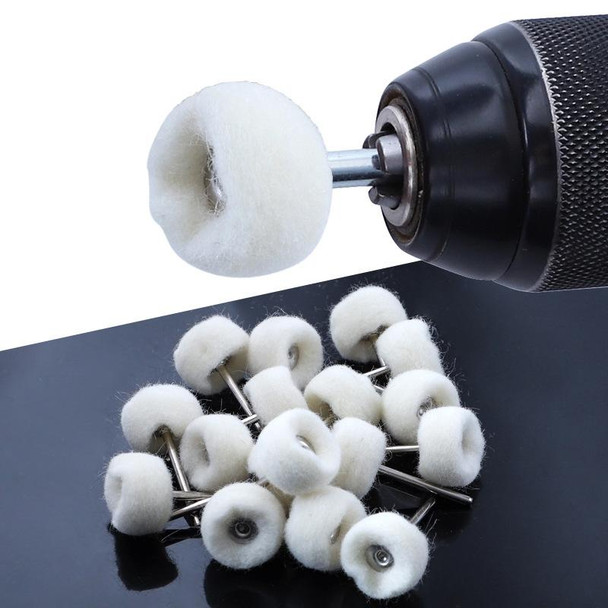 20pcs MT-3YM Cashmere Ball Polishing Wheel Metal Mirror Polishing With Rod Wool Grinding Head