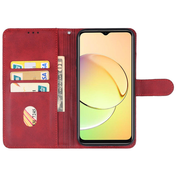 For Realme 10T Leatherette Phone Case(Red)