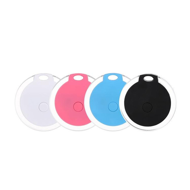 2 PCS Round Bluetooth Anti-Lost Device Mobile Phone Key Two-Way Object Finding Alarm( Blue)