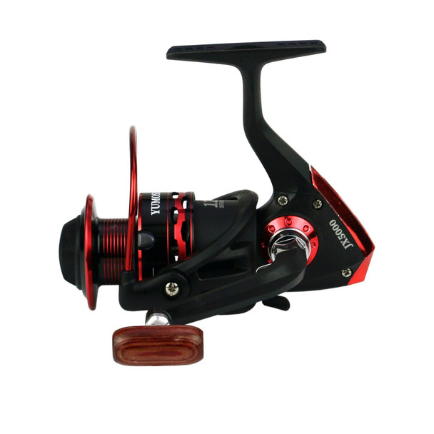 YUMOSHI JX2000 Wooden Handlebar Metal Head Fishing Reel Spinning Wheel