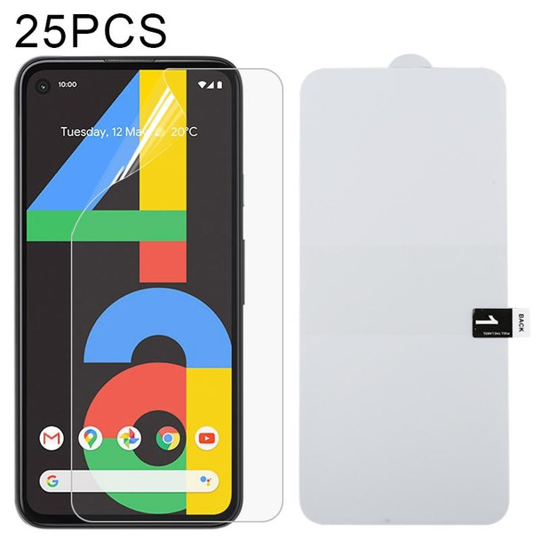 Google Pixel 5 XL / Pixel 4A 5G 25 PCS Full Screen Protector Explosion-proof Hydrogel Film