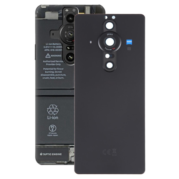 For Sony Xperia Pro-I Original Battery Back Cover with Camera Lens Cover(Black)