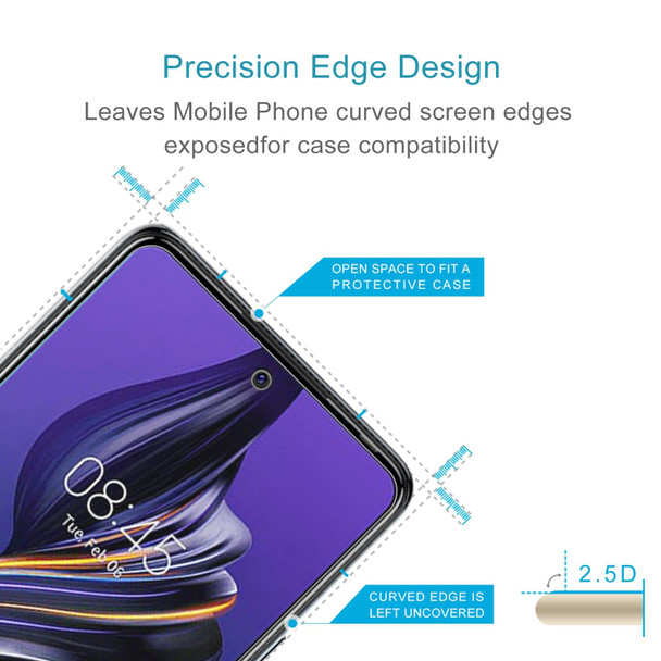 For TECNO Pova 5 4G 50pcs 0.26mm 9H 2.5D Tempered Glass Film