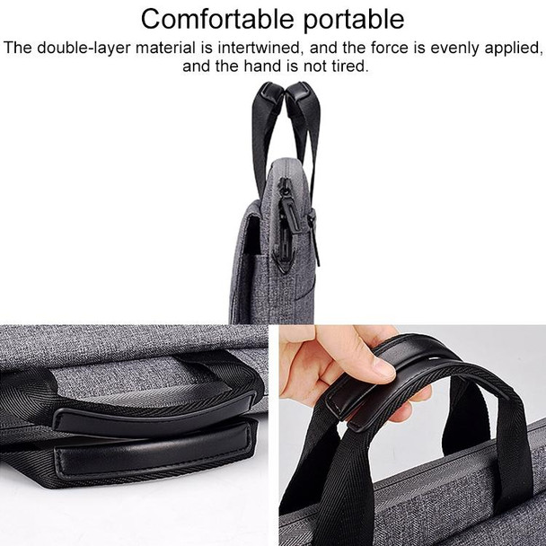 ST08 Handheld Briefcase Carrying Storage Bag without Shoulder Strap for 14.1 inch Laptop(Grey)