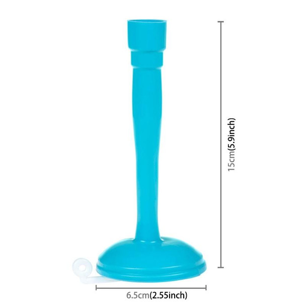 2 PCS Faucet Splash Water-saving Shower Bath Adjustable Valve Filter Water Saving Devices, Large Size: 6.5 x 15cm, Suitable for 17mm Diameter Round Faucets(Blue)