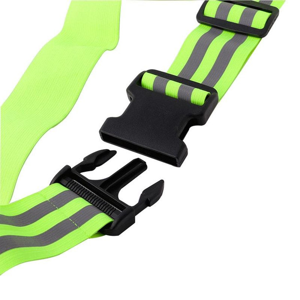 Reflective Elastic Band Suit Night Running Construction Site Traffic Safety Reflective Equipment,Style: 1 Belt+4 Arm Strap