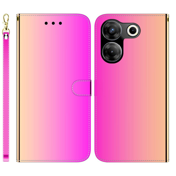 For Tecno Camon 20 Pro 5G Imitated Mirror Surface Leatherette Phone Case(Gradient Color)