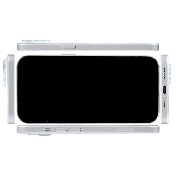 For iPhone 15 Black Screen Non-Working Fake Dummy Display Model (White)