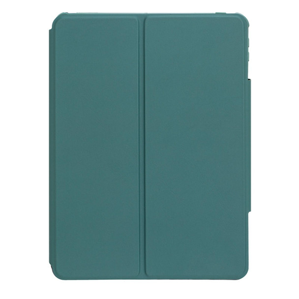 For iPad 10th Gen 10.9 2022 F10B 360 Rotation Acrylic Transparent Bluetooth Keyboard Leatherette Case(Green)