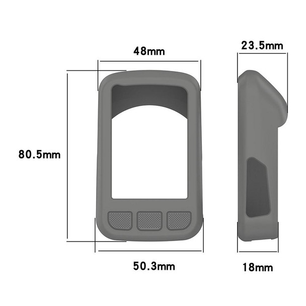 For Wahoo Elemnt Bolt V2 WFCC5 Stopwatch Silicone Protective Case(White)