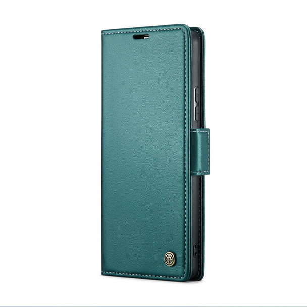 CaseMe 023 Butterfly Buckle Litchi Texture RFID Anti-theft Leatherette Phone Case For Xiaomi Redmi Note 11 Pro 5G Global/Redmi Note 11 Pro Global(Pearly Blue)