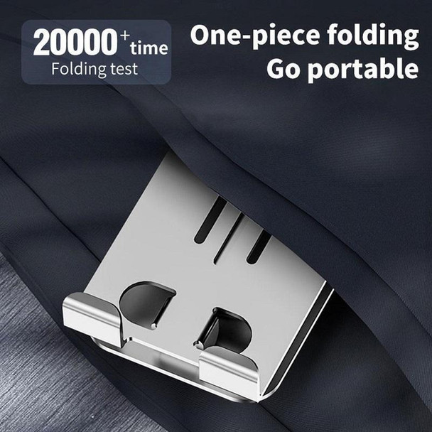 Desktop 360-degree Rotating Foldable Mobile Phone Holder, Color: Metal Silver