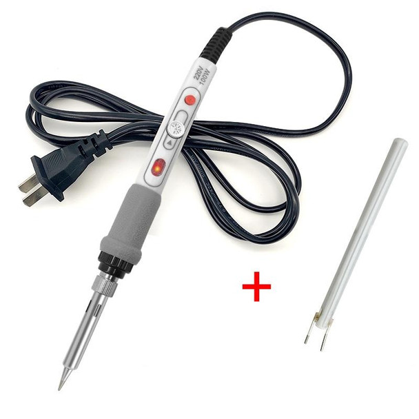 2pcs Set 2 100W  220V High-power Electric Soldering Iron Adjustable Temperature Soldering Tool US Plug