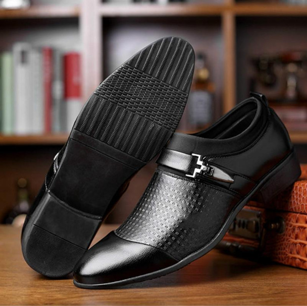 Autumn And Winter Business Dress Large Size Men's Shoes, Size:38(Black)